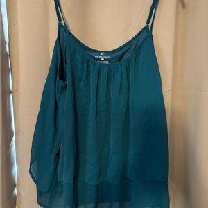 New York & Company Teal Camisole Top